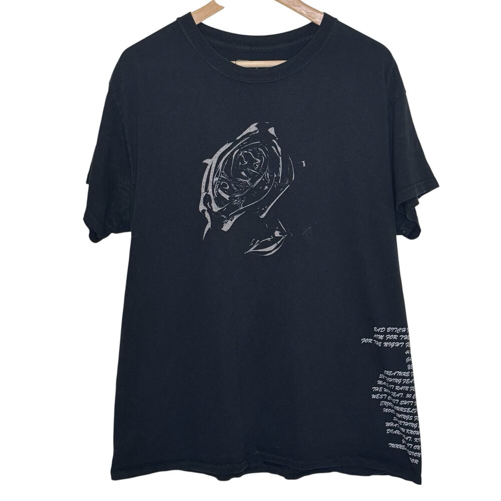 Pop Smoke x Vlone Tracklist Black T-Shirt Size Large